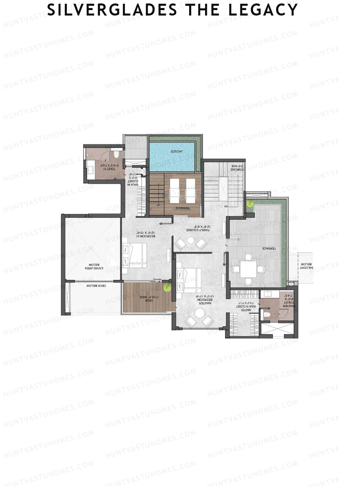 Silverglades The Legacy Tower A Unit 1A TYPE PH LW(Penthouse) Floor Plan