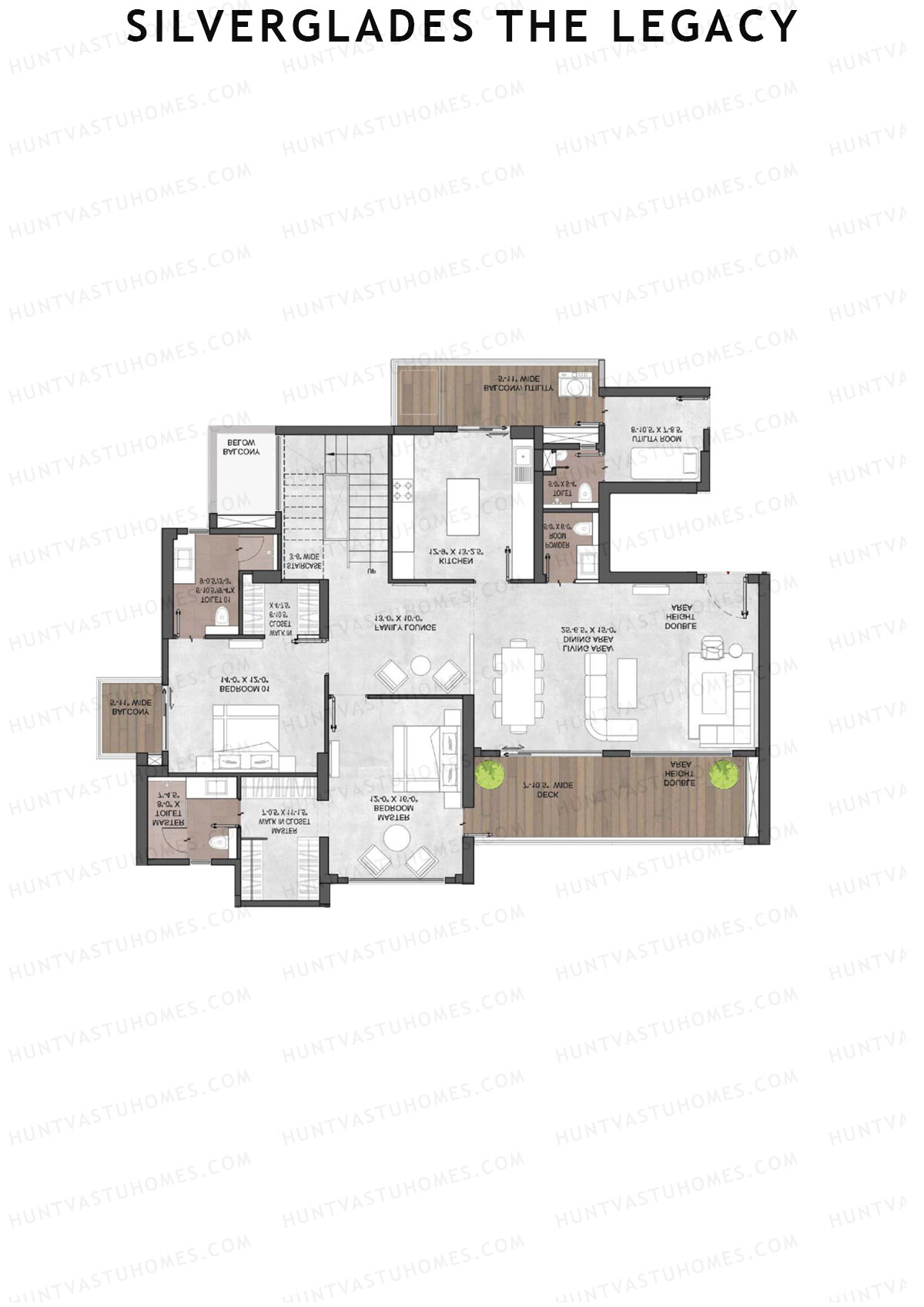 Silverglades The Legacy Tower A Unit 2A TYPE PH LW(Penthouse) Floor Plan
