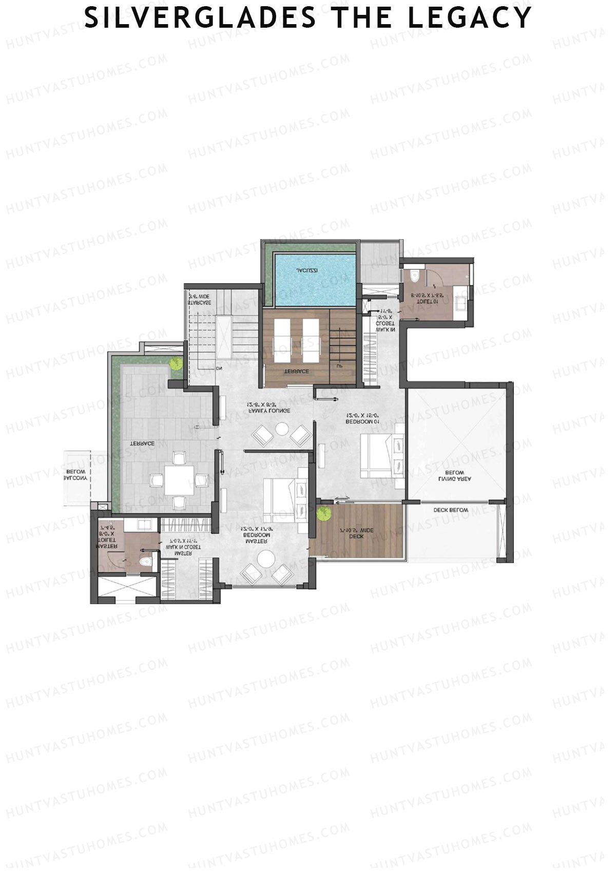 Silverglades The Legacy Tower A Unit 2A TYPE PH LW(Penthouse) Floor Plan