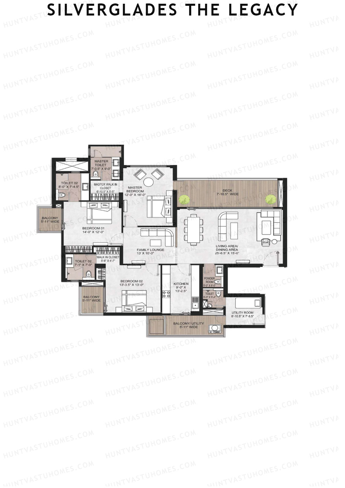 Silverglades The Legacy Tower A Unit 3 Floor Plan