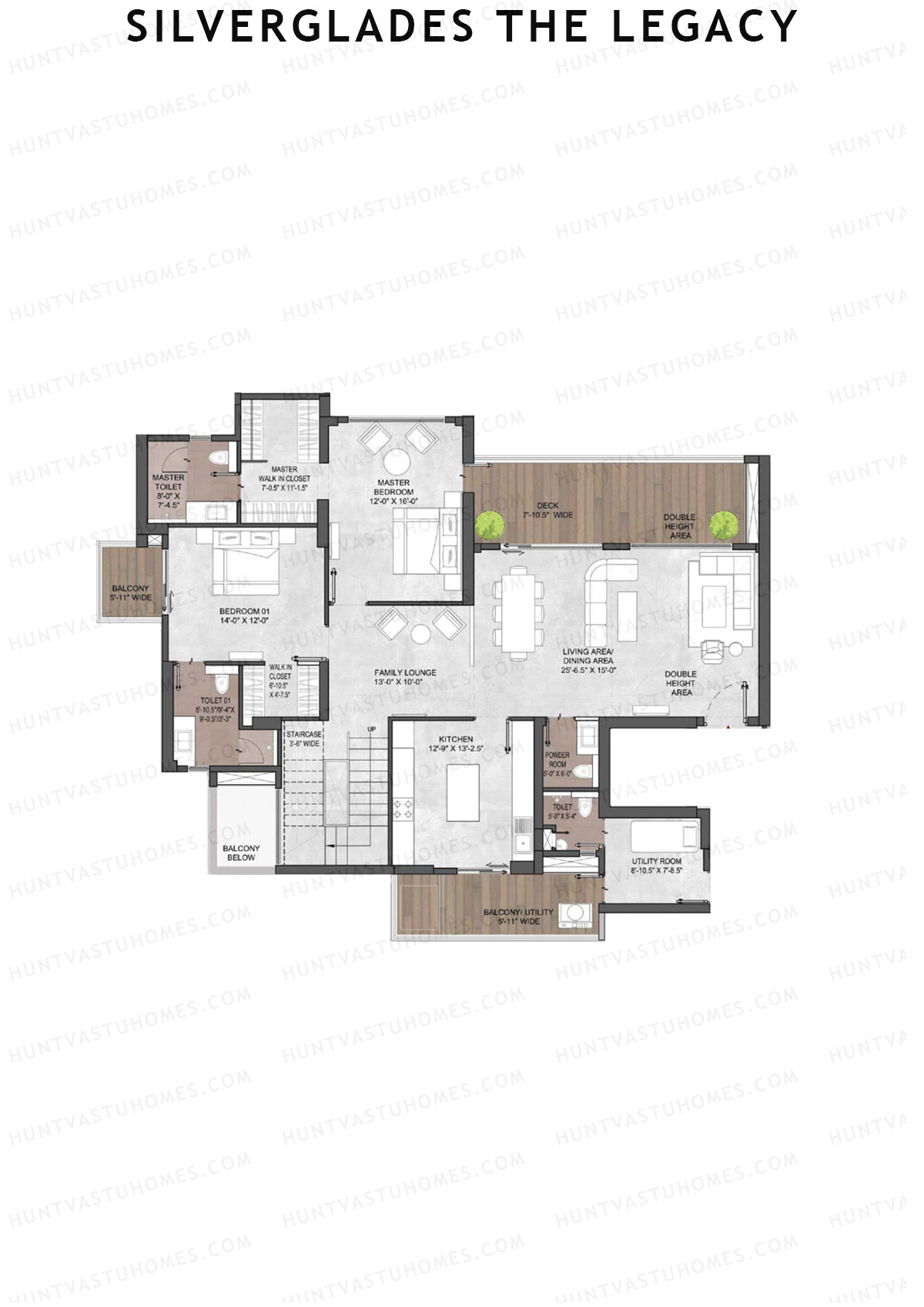 Silverglades The Legacy Tower A Unit 3A TYPE PH LW(Penthouse) Floor Plan