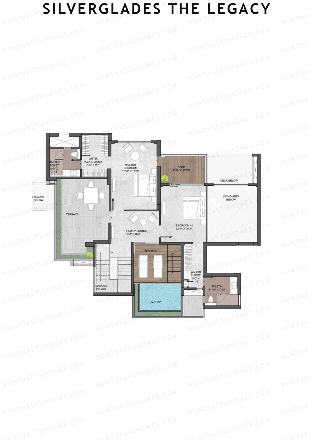 Silverglades The Legacy Tower A Unit 3A TYPE PH LW(Penthouse) Floor Plan