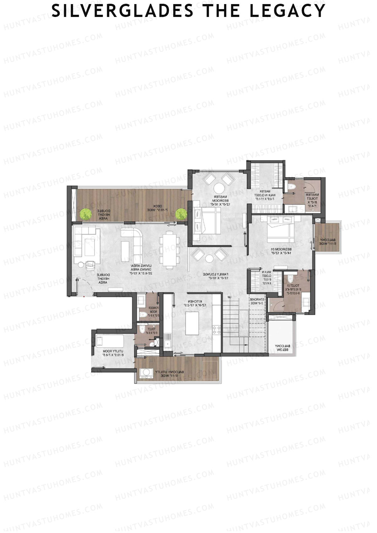 Silverglades The Legacy Tower A Unit 4A TYPE PH LW(Penthouse) Floor Plan