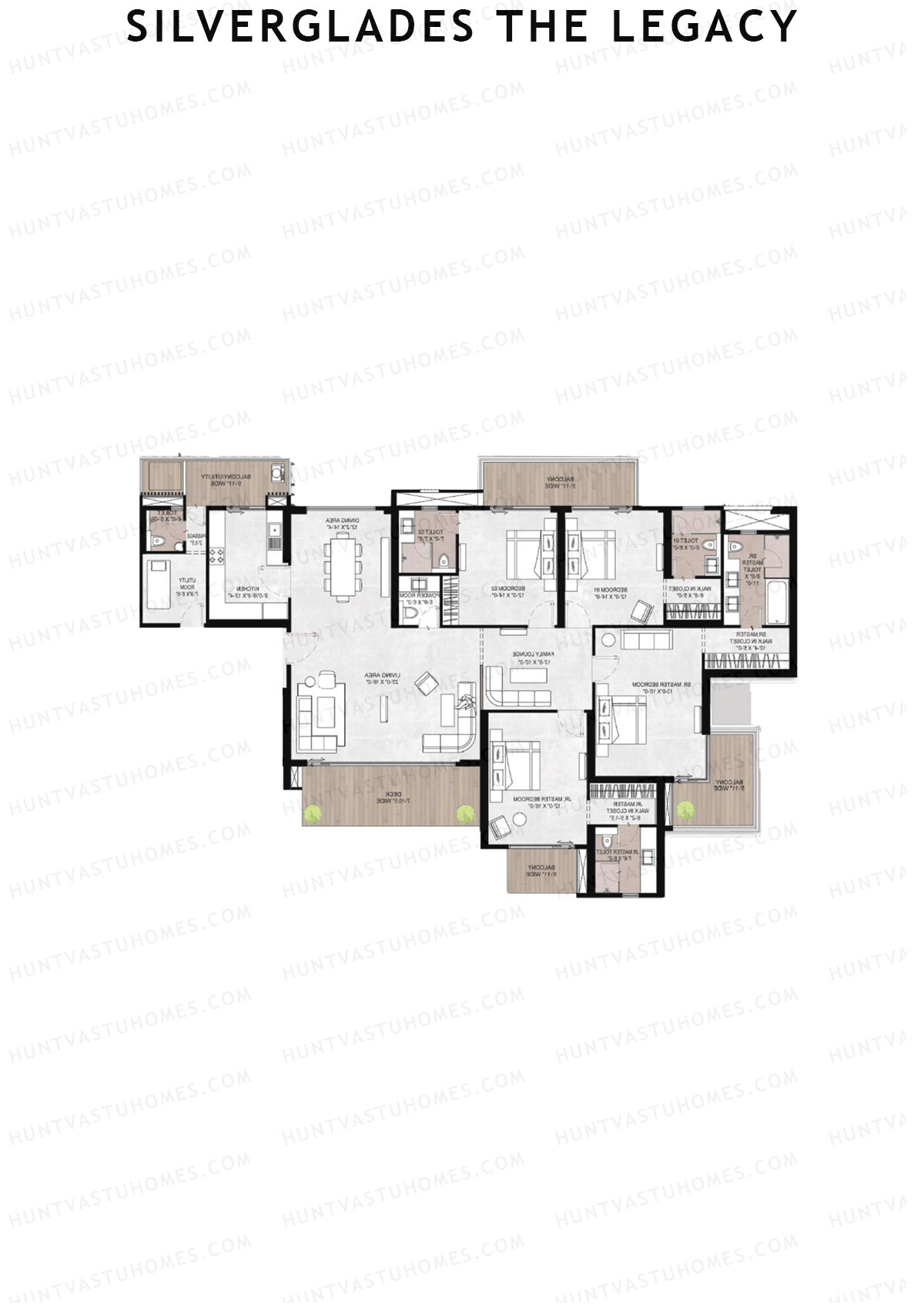 Silverglades The Legacy Tower B1 Unit 1 Floor Plan