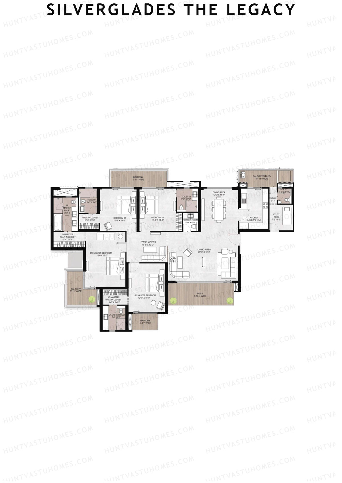 Silverglades The Legacy Tower B2 Unit 2 Floor Plan