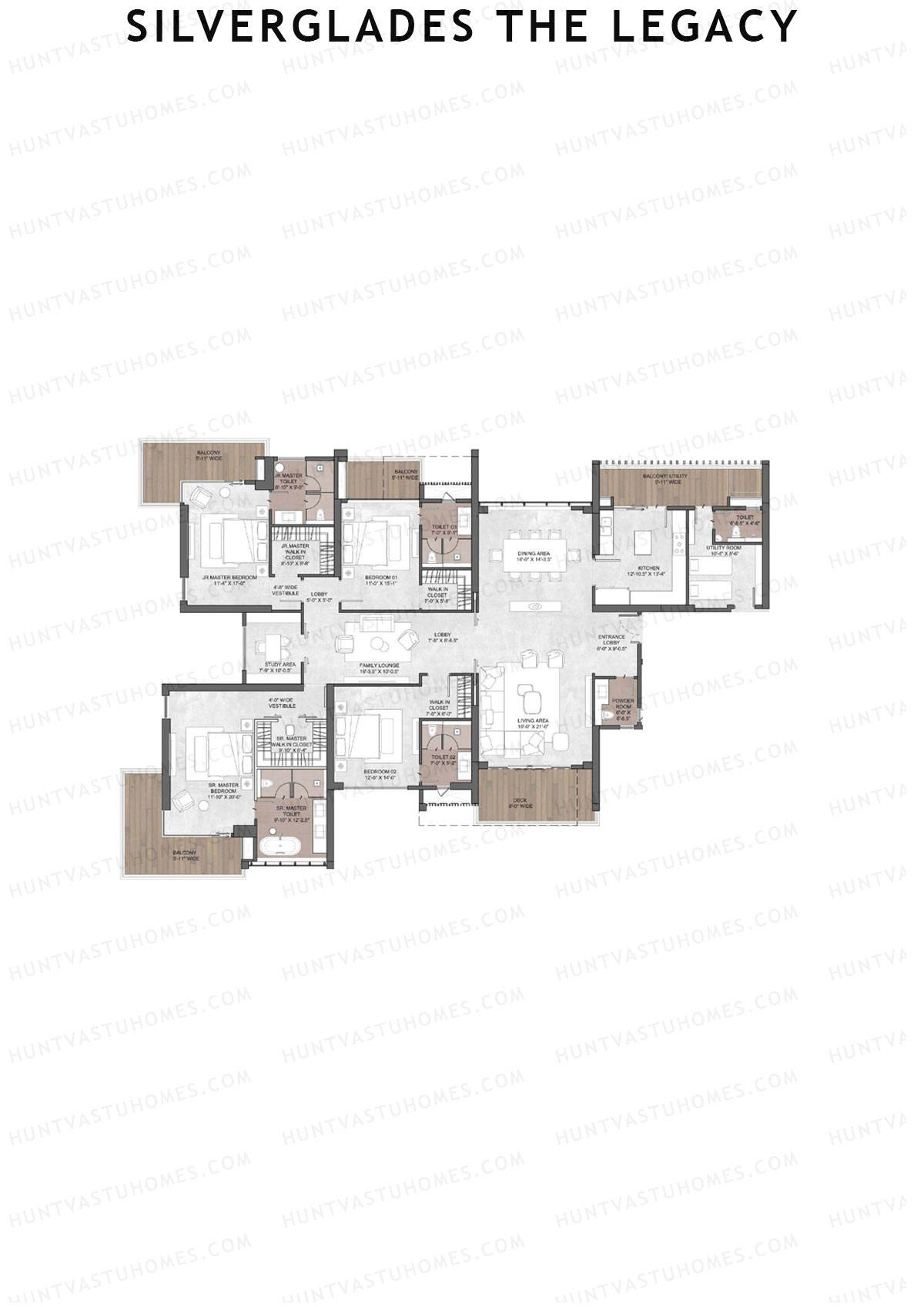 Silverglades The Legacy Tower C1 Unit 1 Floor Plan