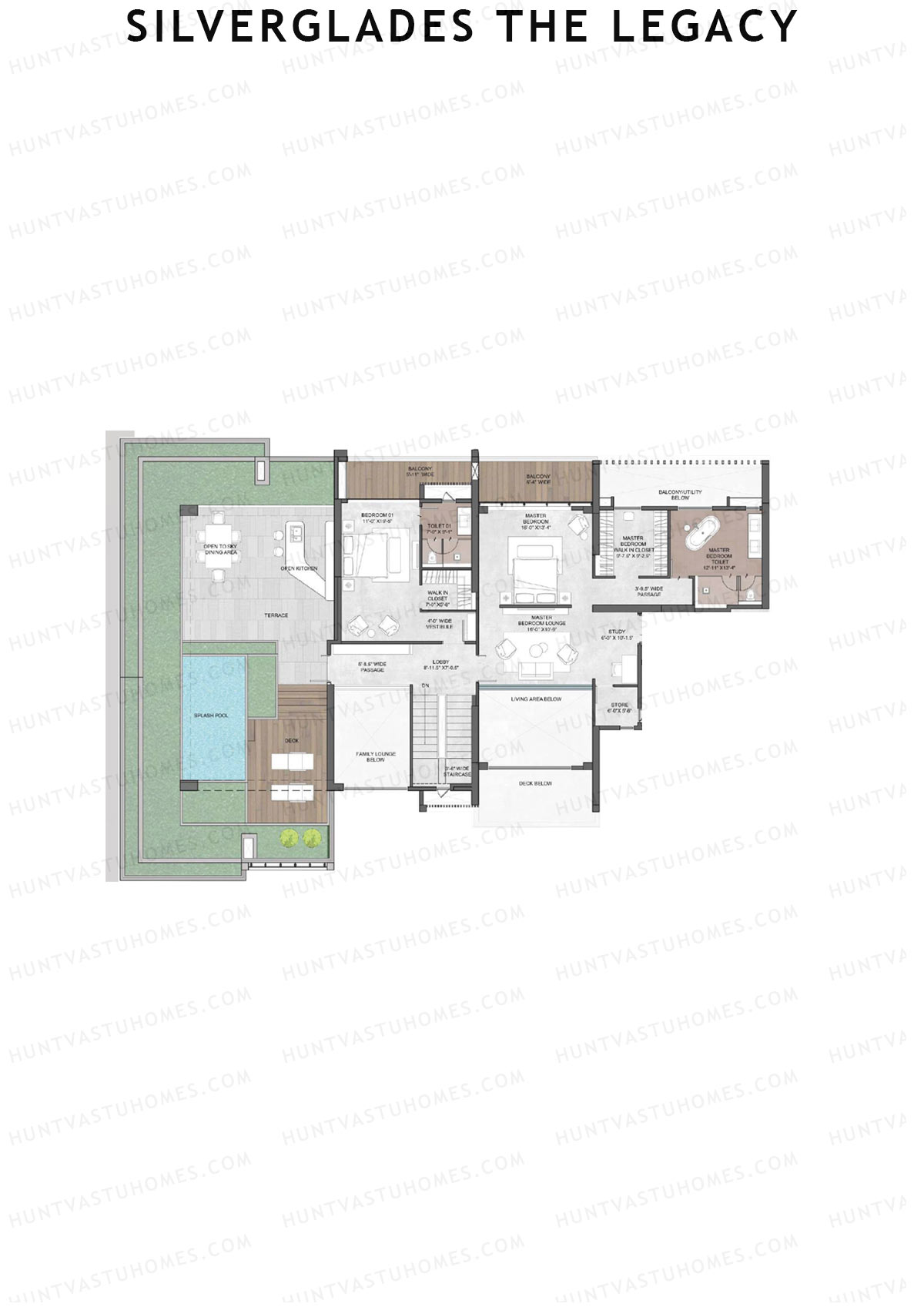 Silverglades The Legacy Tower C1 Unit 1A TYPE PH LW(Penthouse) Floor Plan