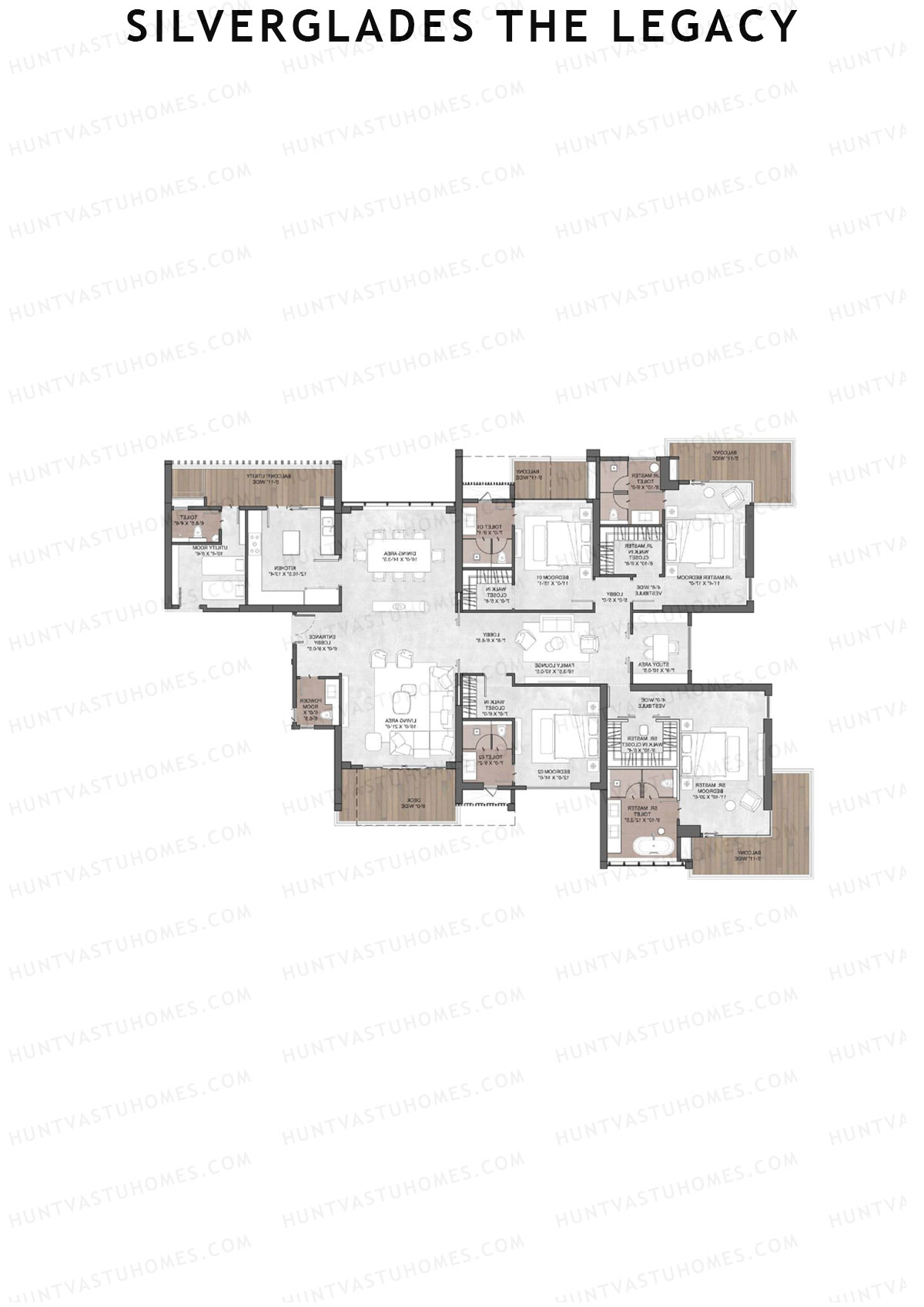 Silverglades The Legacy Tower C1 Unit 2 Floor Plan
