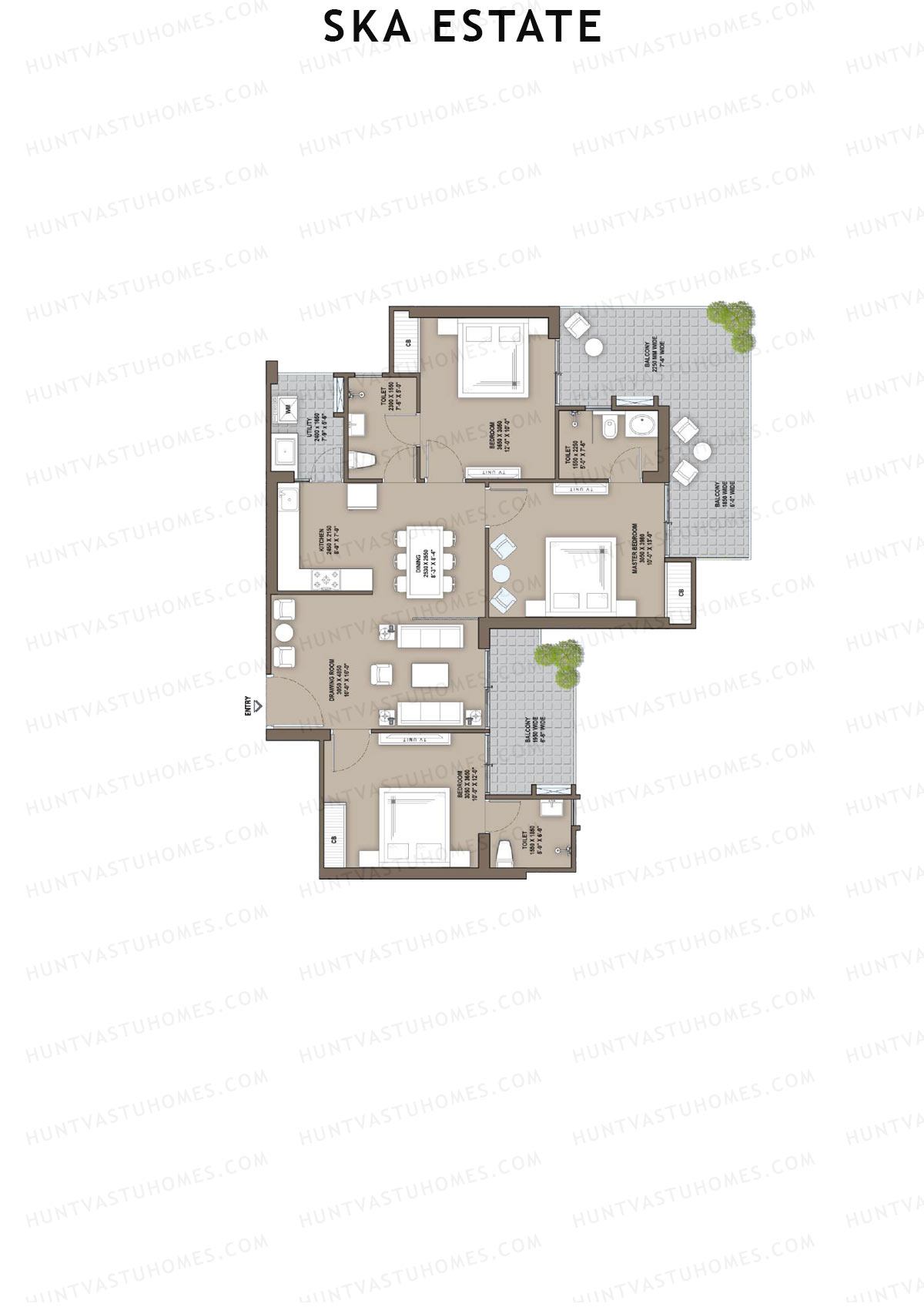 SKA Estate Aster Unit 26 (Type S1) Floor Plan