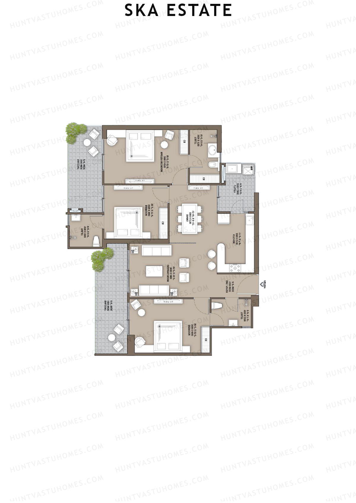 SKA Estate Aster Unit 30 (Type S2) Floor Plan