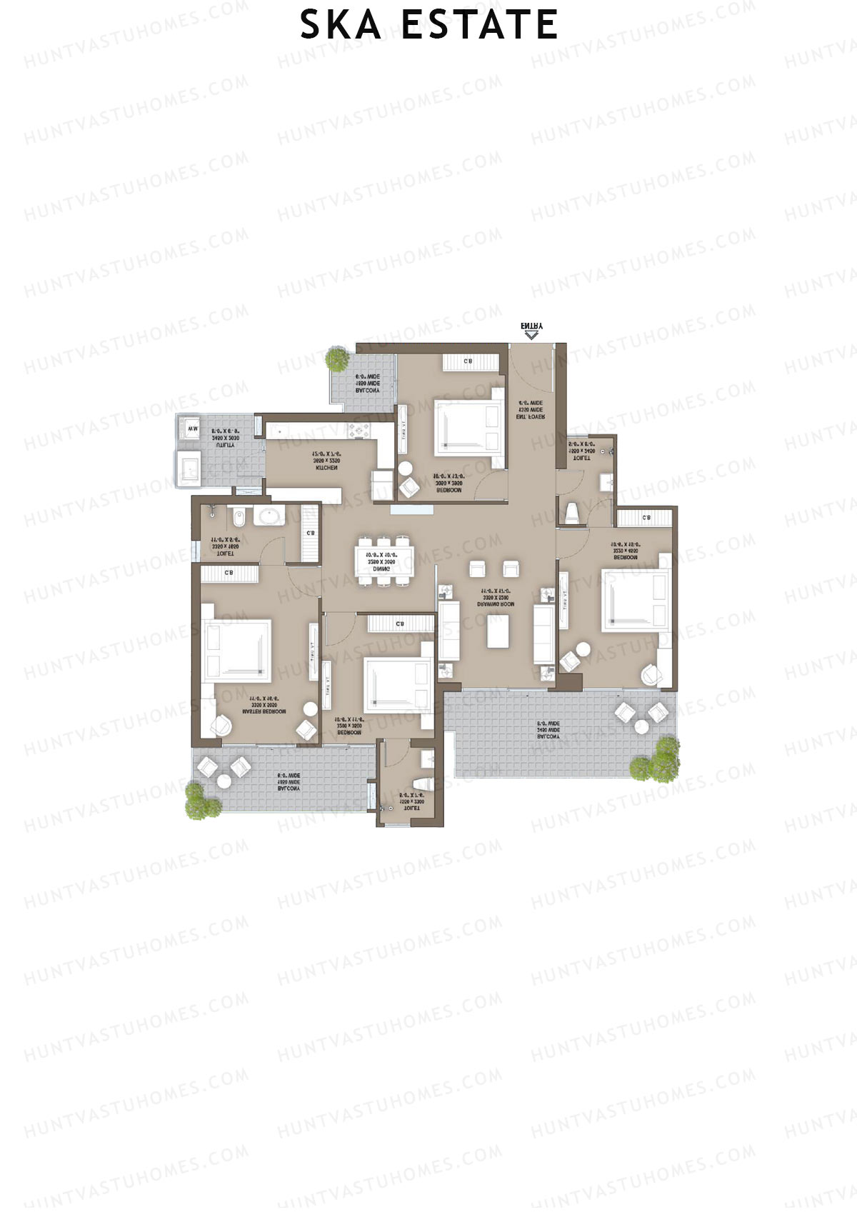 SKA Estate Magnolia Unit 1 (Type S4) Floor Plan