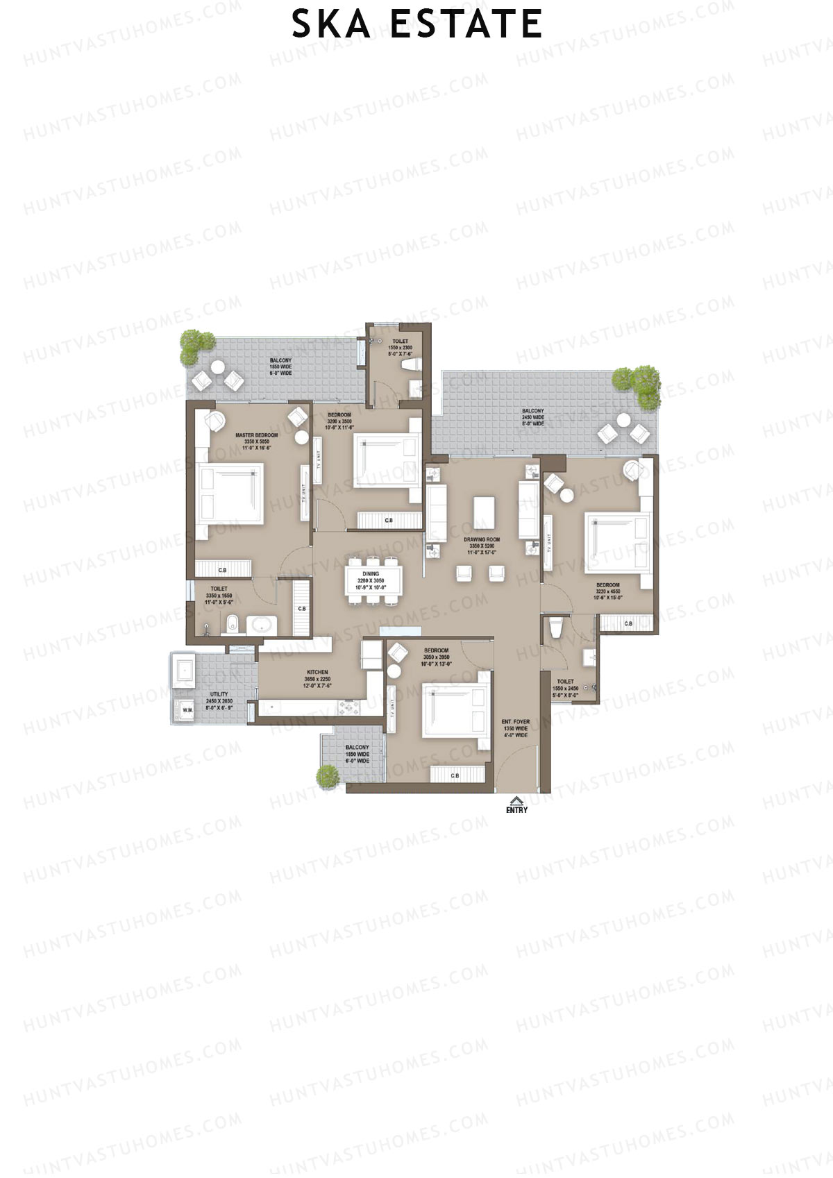 SKA Estate Magnolia Unit 2 (Type S4) Floor Plan