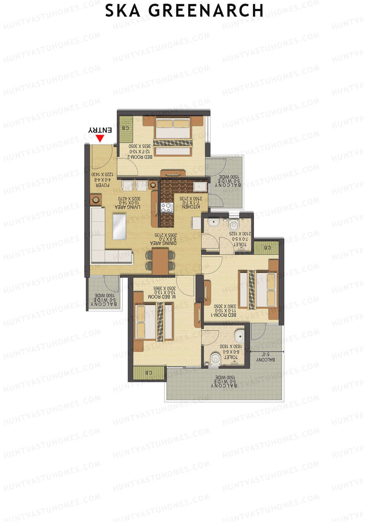SKA Greenarch Tulip Unit 24 (Type S-11) Floor Plan