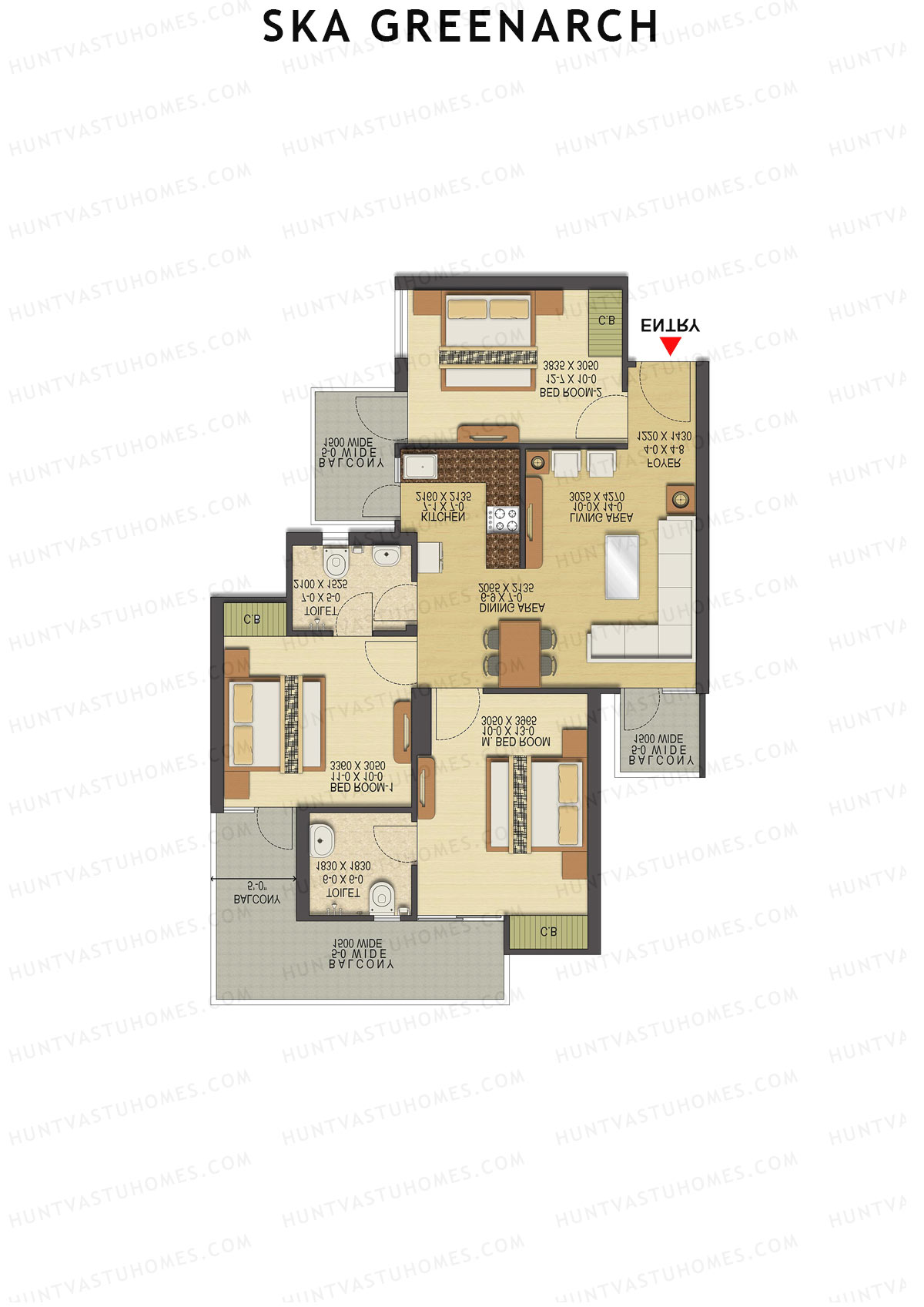 SKA Greenarch Tulip Unit 25 (Type S-11) Floor Plan