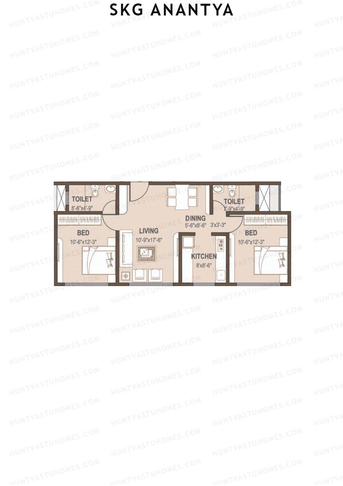 SKG Anantya Tower A Unit 1 Floor Plan