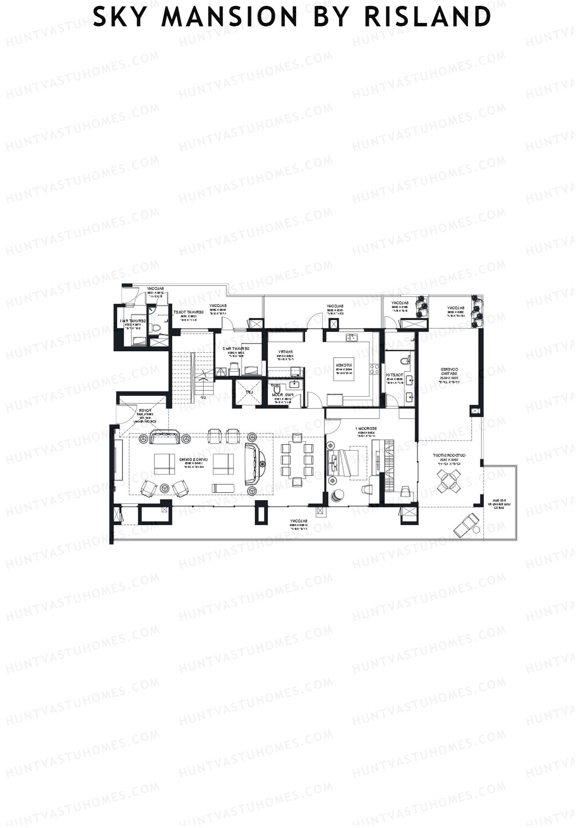 Sky Mansion By Risland Tower A Unit A2 (Penthouse) Floor Plan