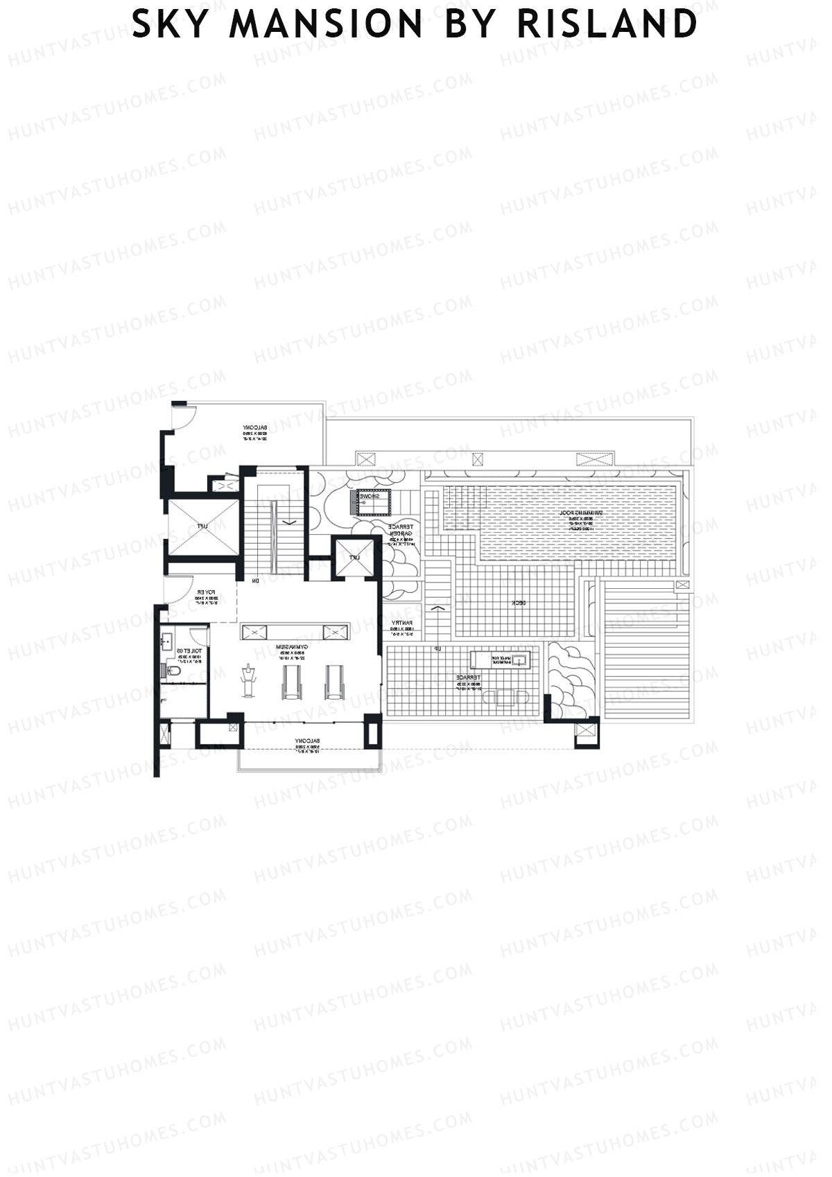 Sky Mansion By Risland Tower A Unit A2 (Penthouse) Floor Plan