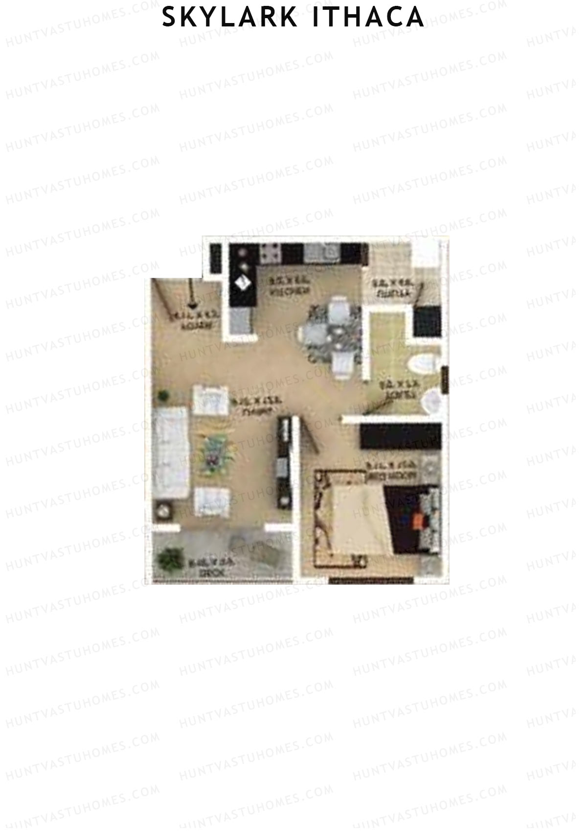 Skylark Ithaca Tower 12 Unit 2 (Type 1) Floor Plan