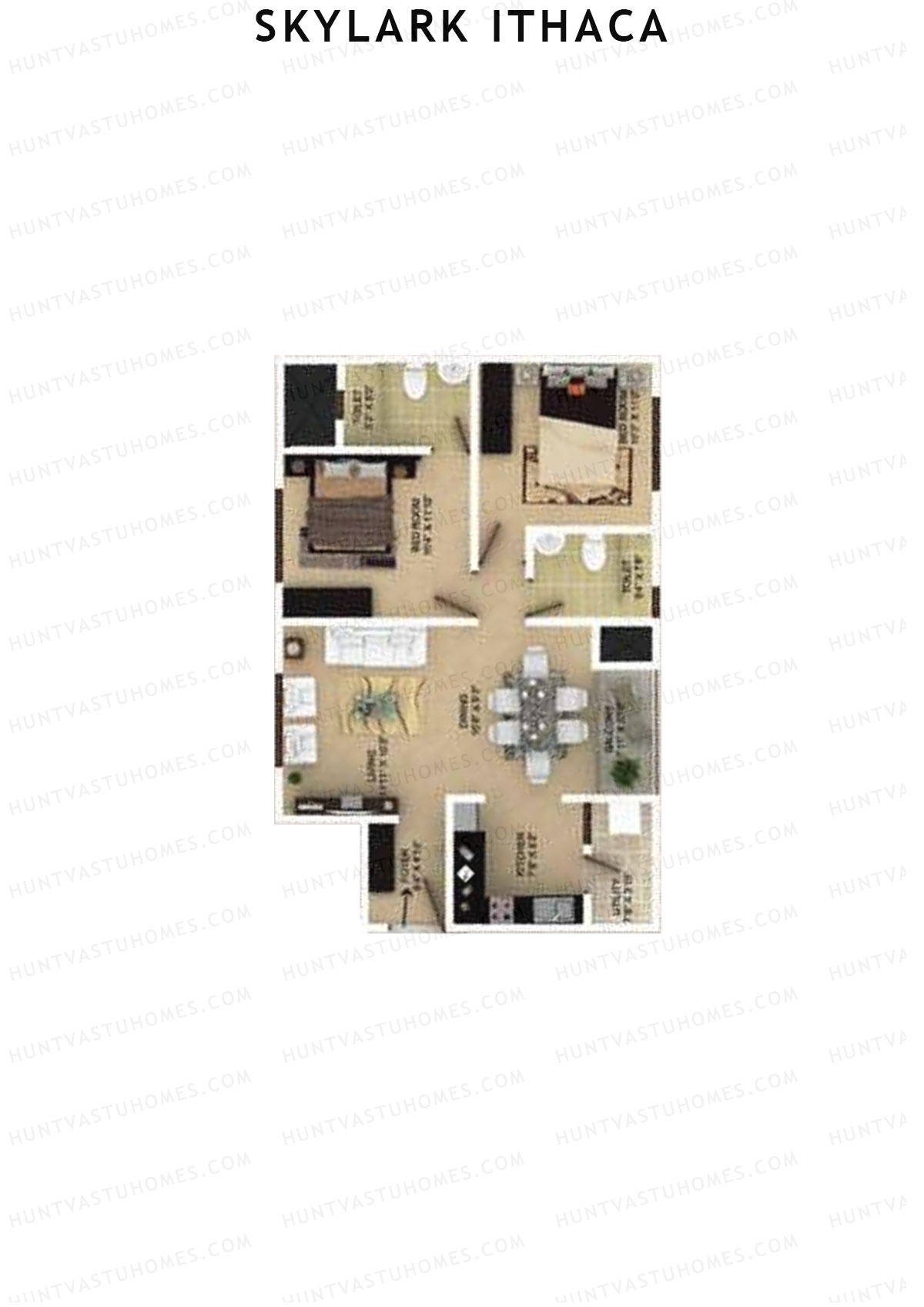 Skylark Ithaca Tower 12 Unit 5 (Type 2) Floor Plan