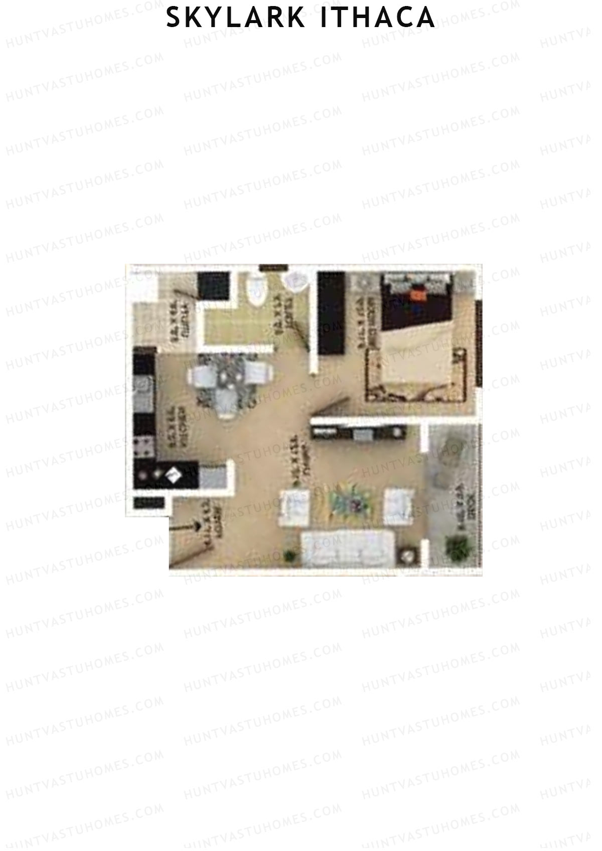 Skylark Ithaca Tower 2 Unit 2 (Type 1) Floor Plan