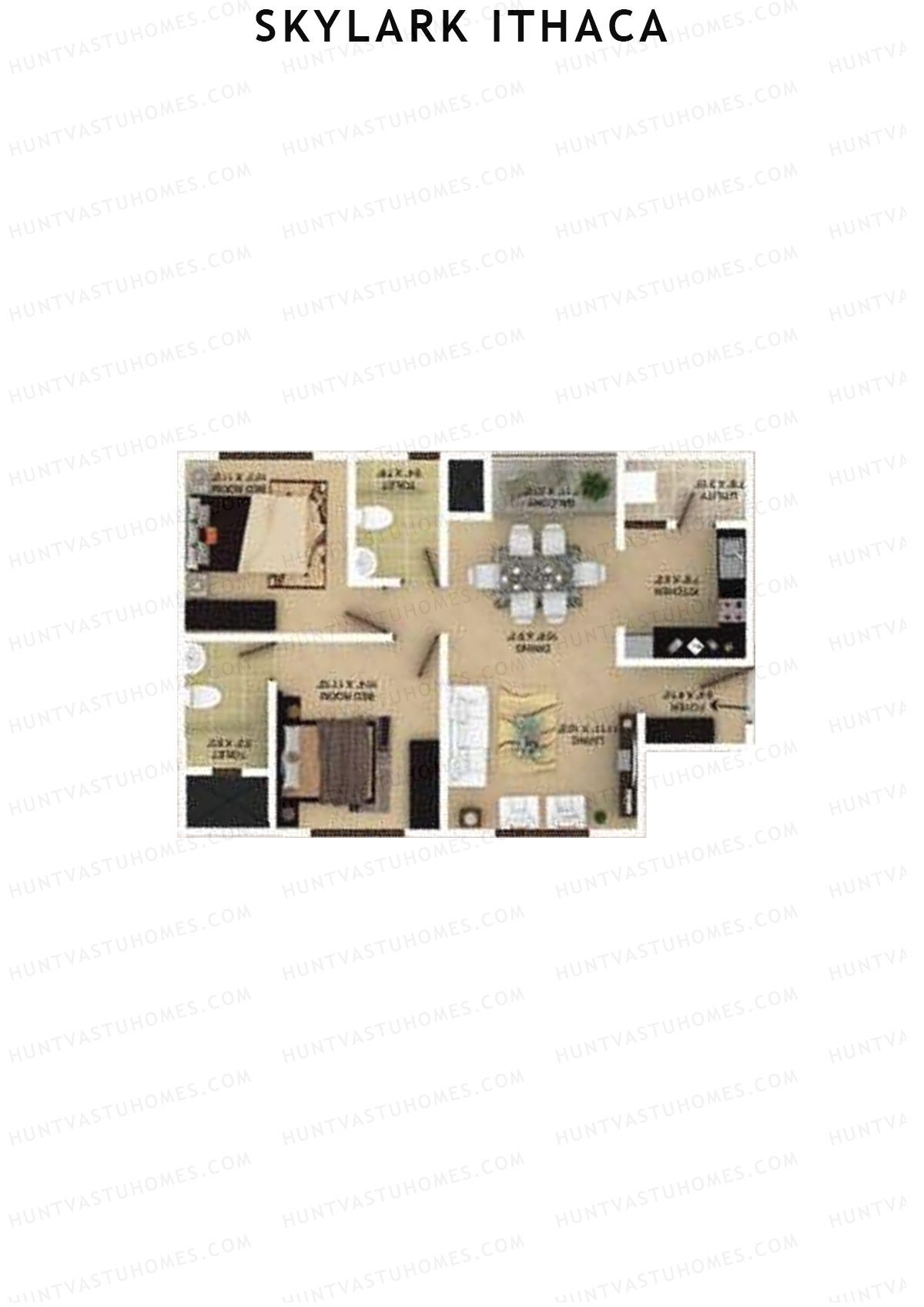 Skylark Ithaca Tower 2 Unit 5 (Type 2) Floor Plan