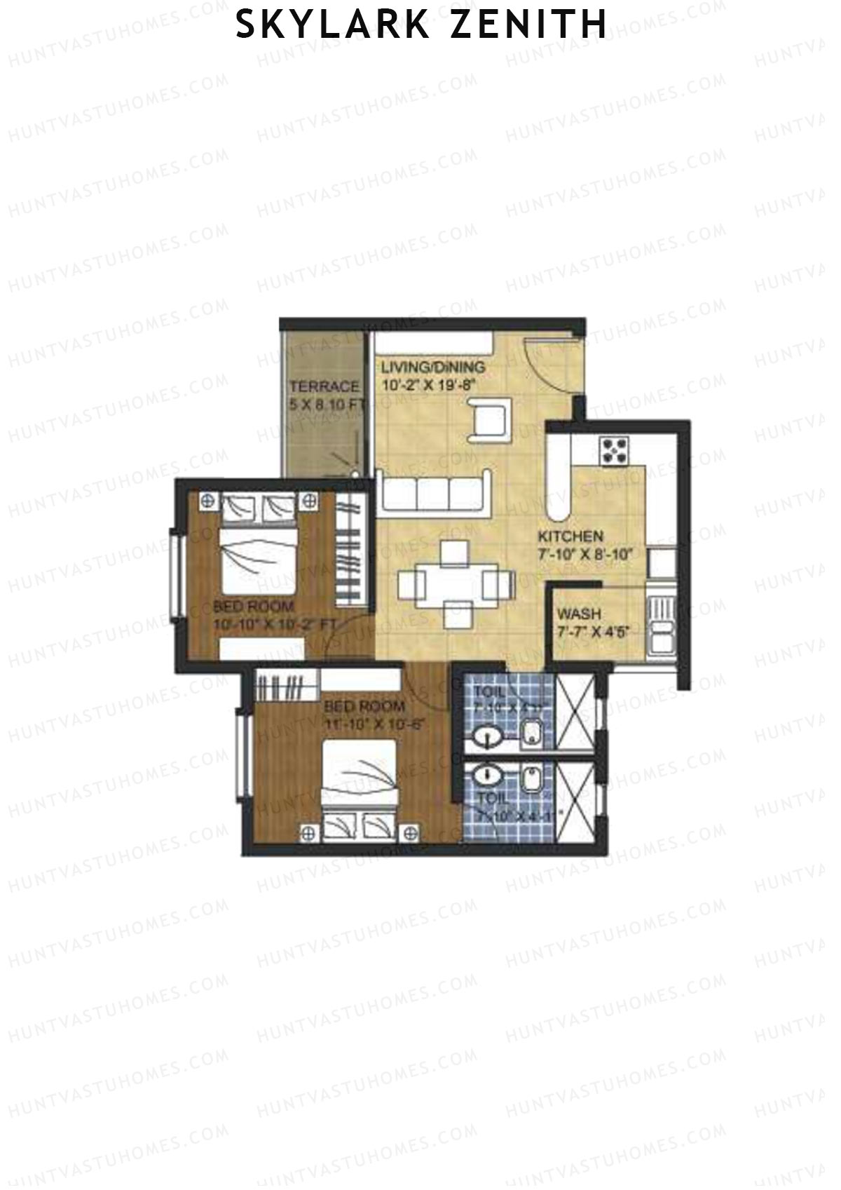 Skylark Zenith Block A Unit 12 (Type B) Floor Plan