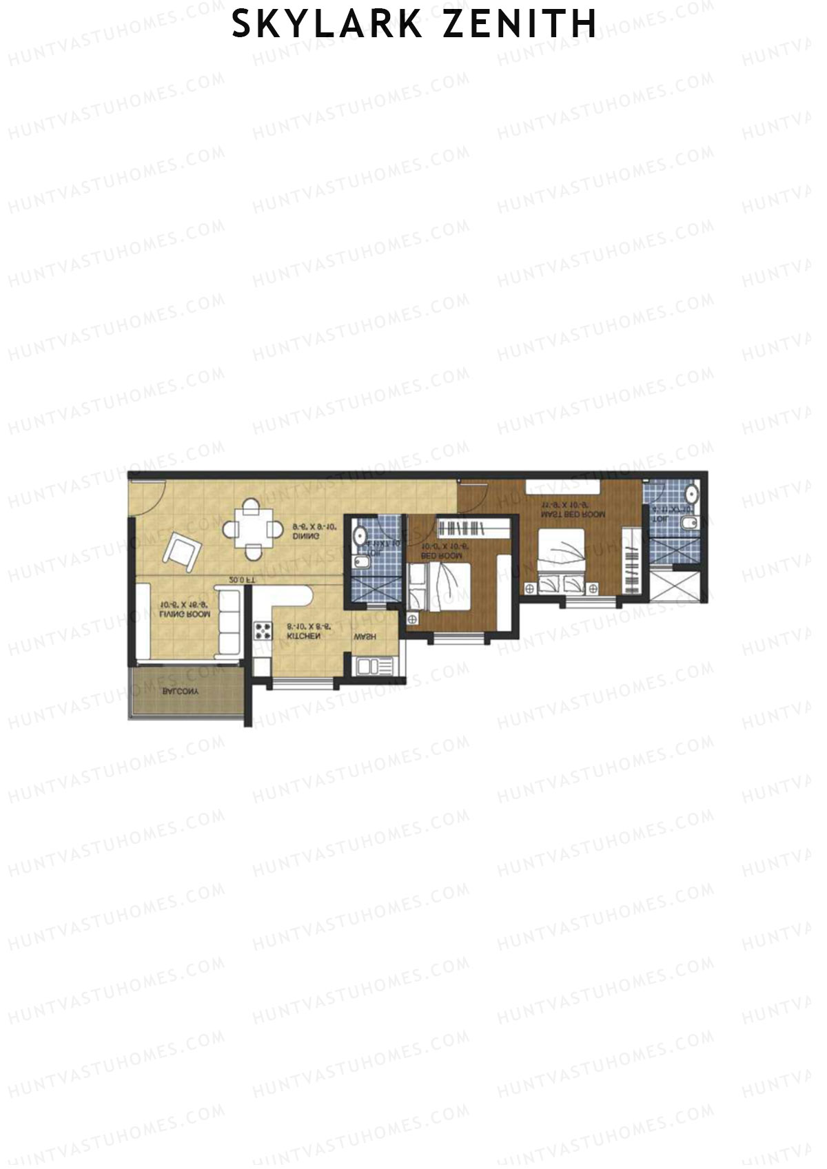 Skylark Zenith Block A Unit 7 (Type E) Floor Plan