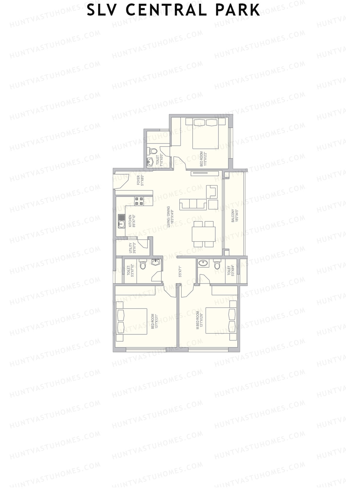 SLV Central Park Block A Unit 11 Floor Plan