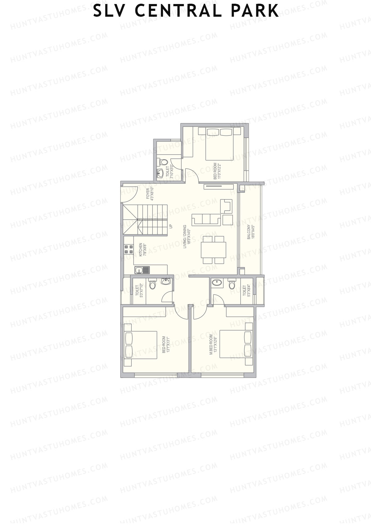 SLV Central Park Block A Unit 11 (Duplex ) Floor Plan