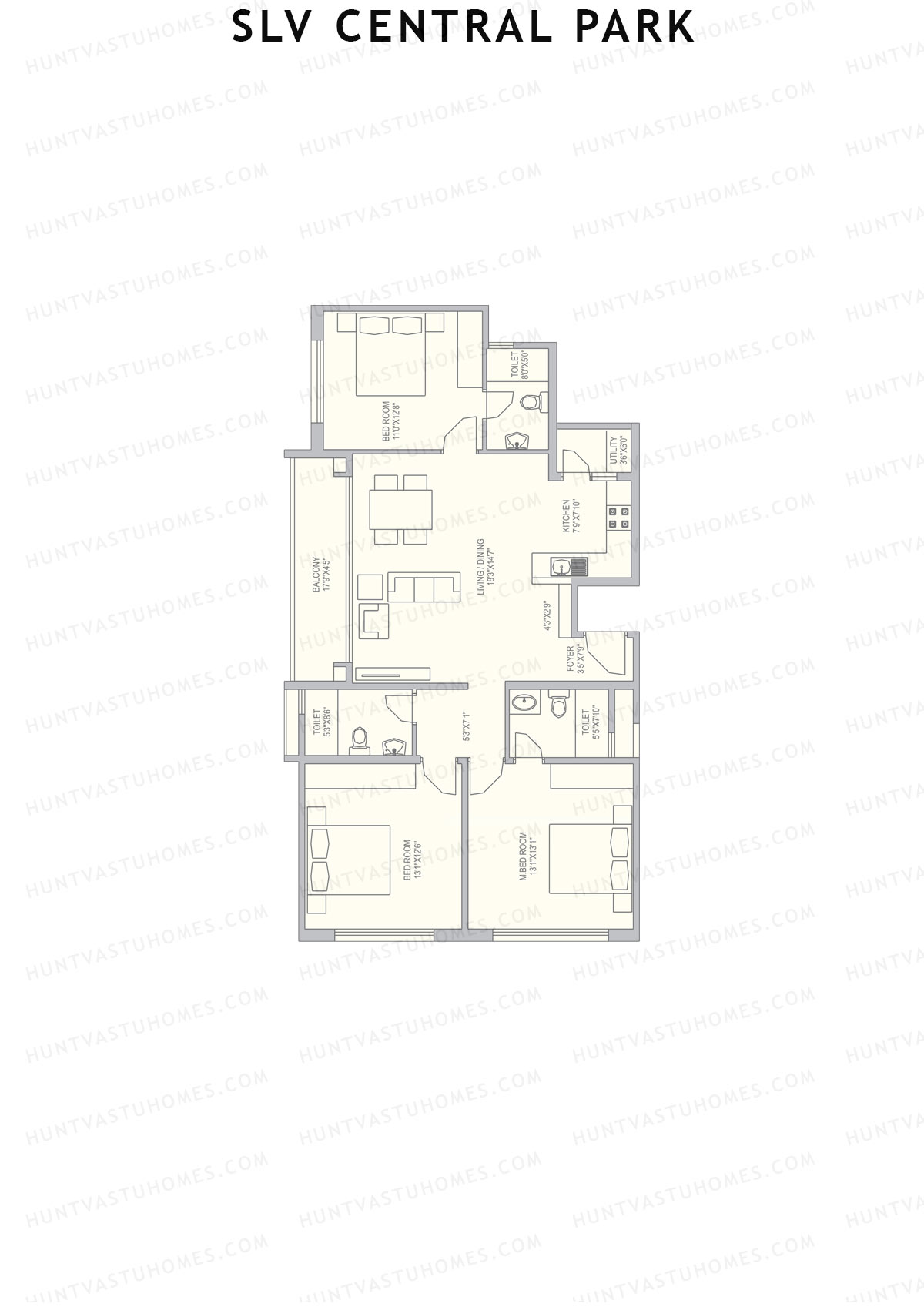 SLV Central Park Block A Unit 12 Floor Plan