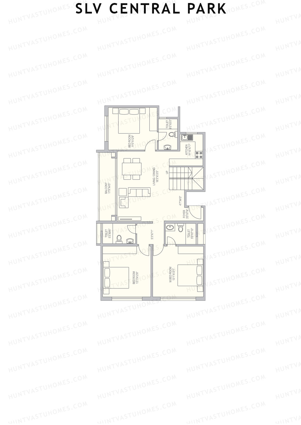 SLV Central Park Block A Unit 12 (Duplex ) Floor Plan