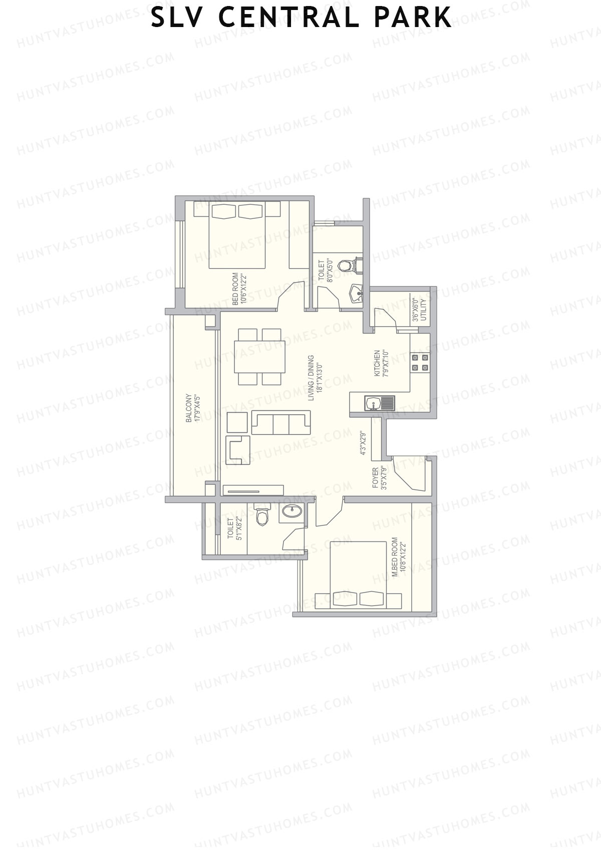SLV Central Park Block A Unit 13 Floor Plan