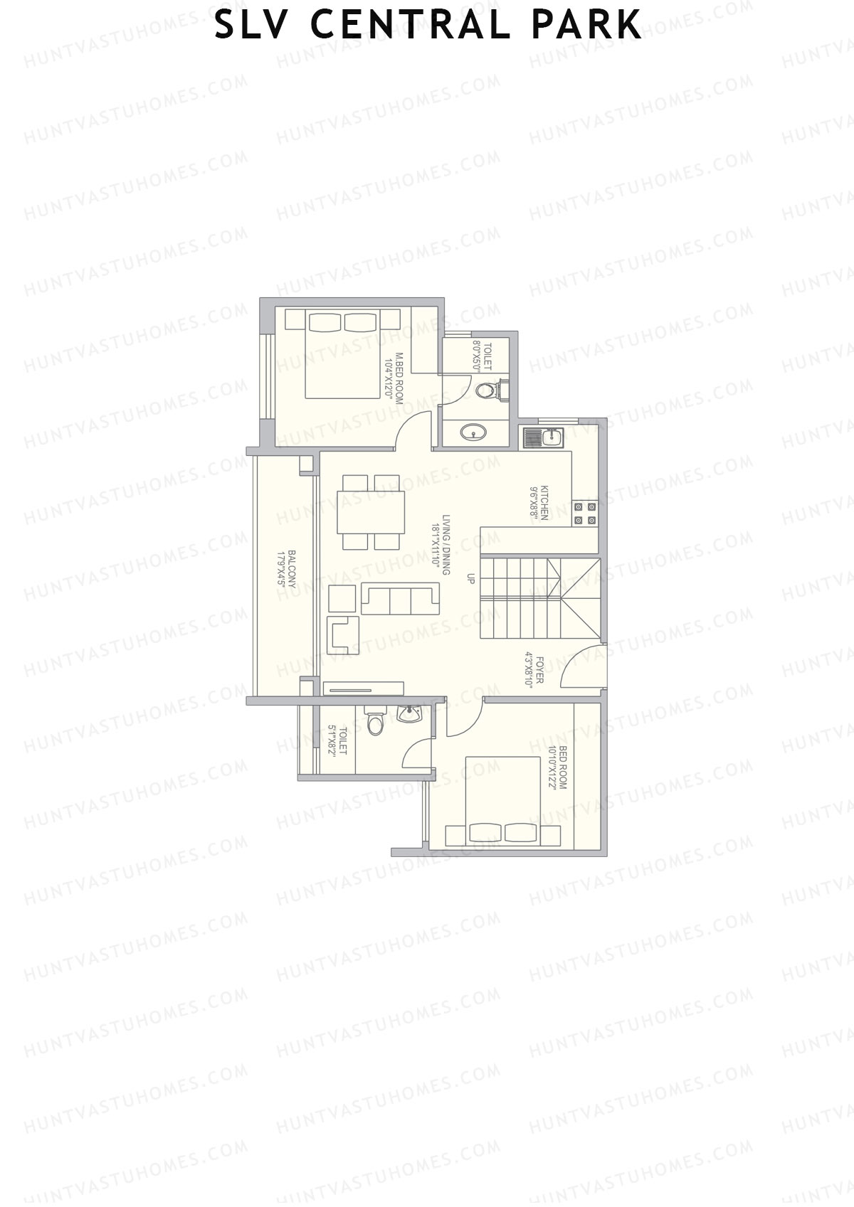 SLV Central Park Block A Unit 15 (Duplex ) Floor Plan