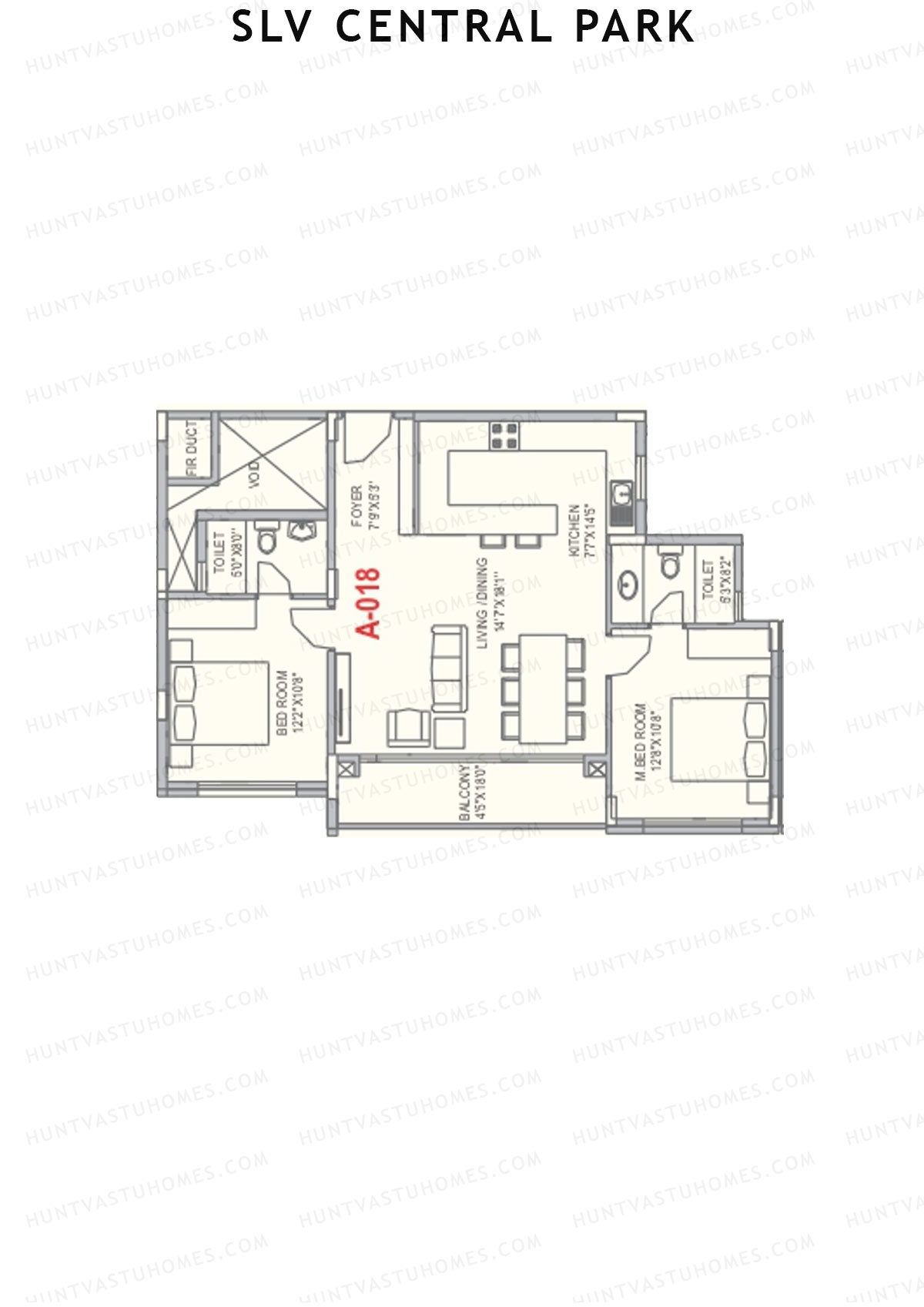 SLV Central Park Block A Unit 18 Floor Plan