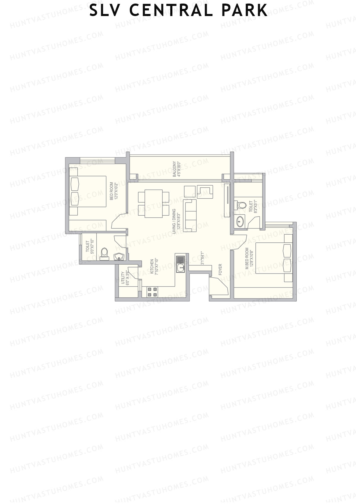 SLV Central Park Block A Unit 3 Floor Plan