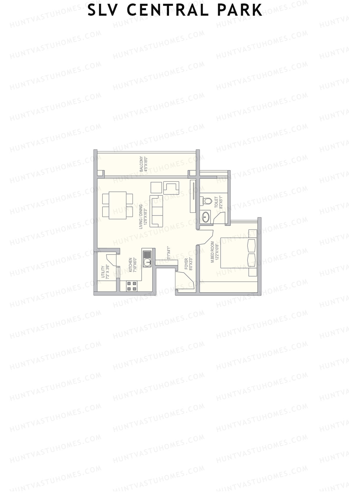 SLV Central Park Block A Unit 3 Floor Plan