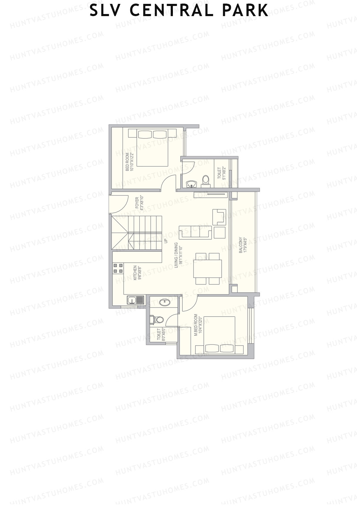 SLV Central Park Block A Unit 7 (Duplex ) Floor Plan
