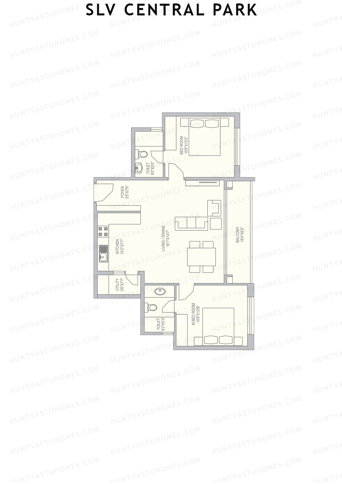 SLV Central Park Block A Unit 8 Floor Plan