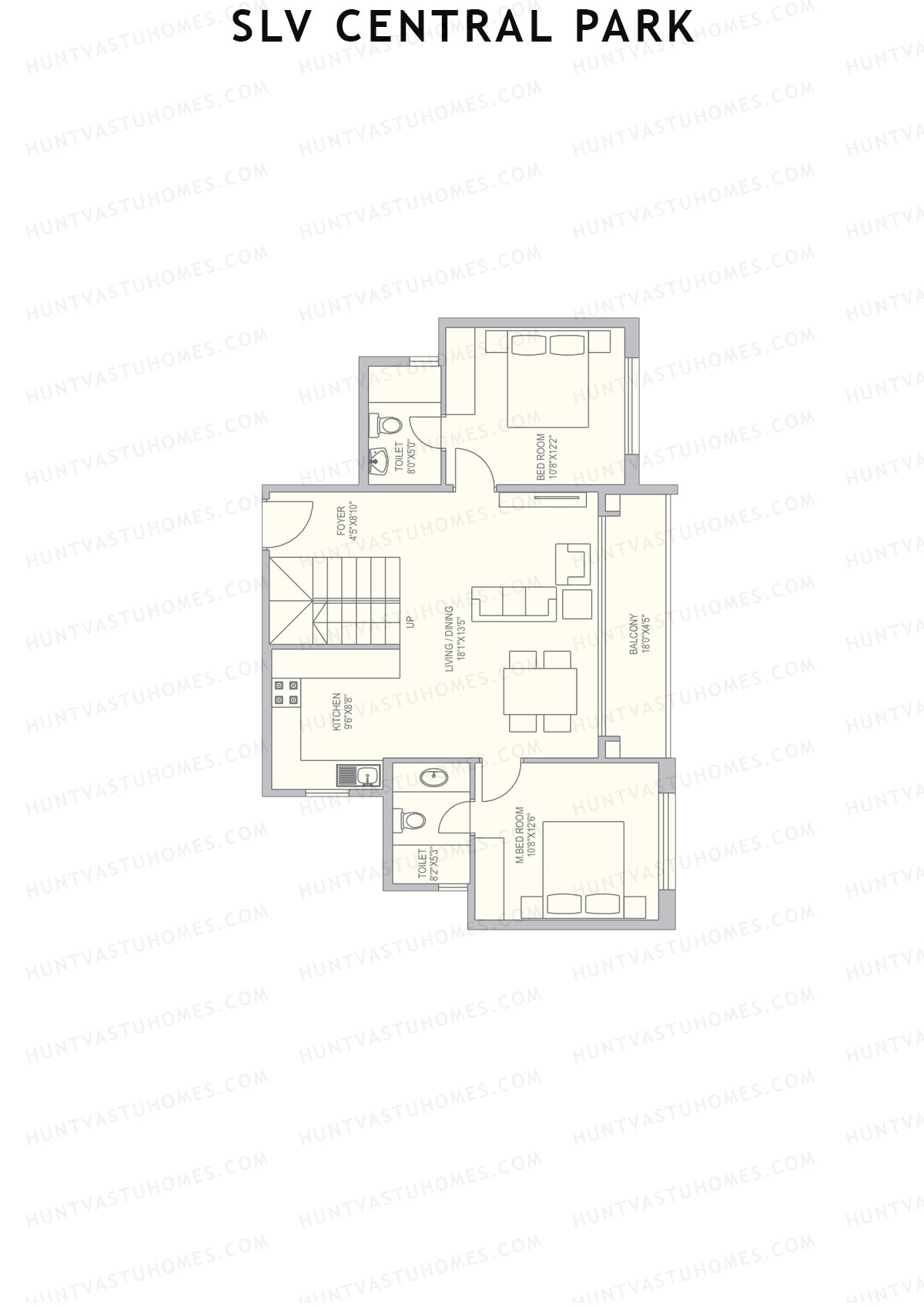 SLV Central Park Block A Unit 8 (Duplex ) Floor Plan