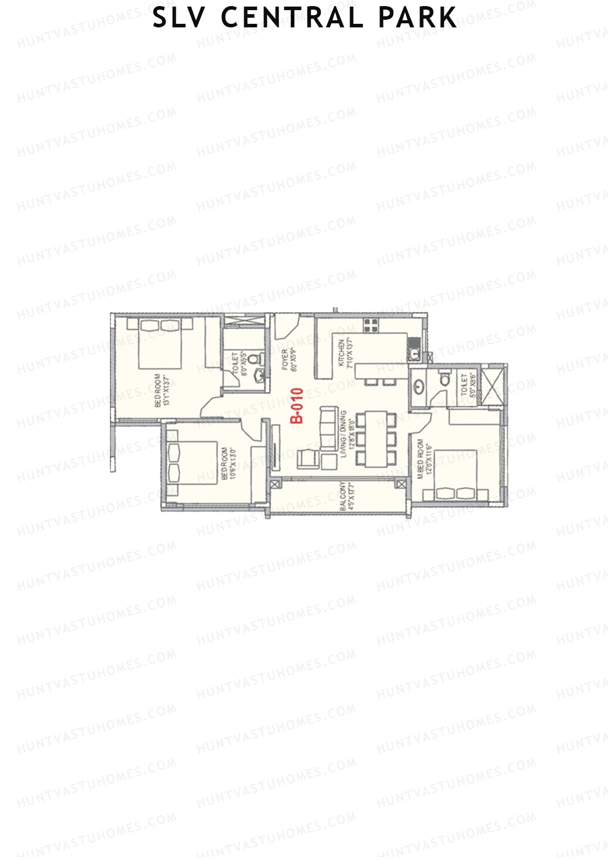 SLV Central Park Block B Unit 10 Floor Plan