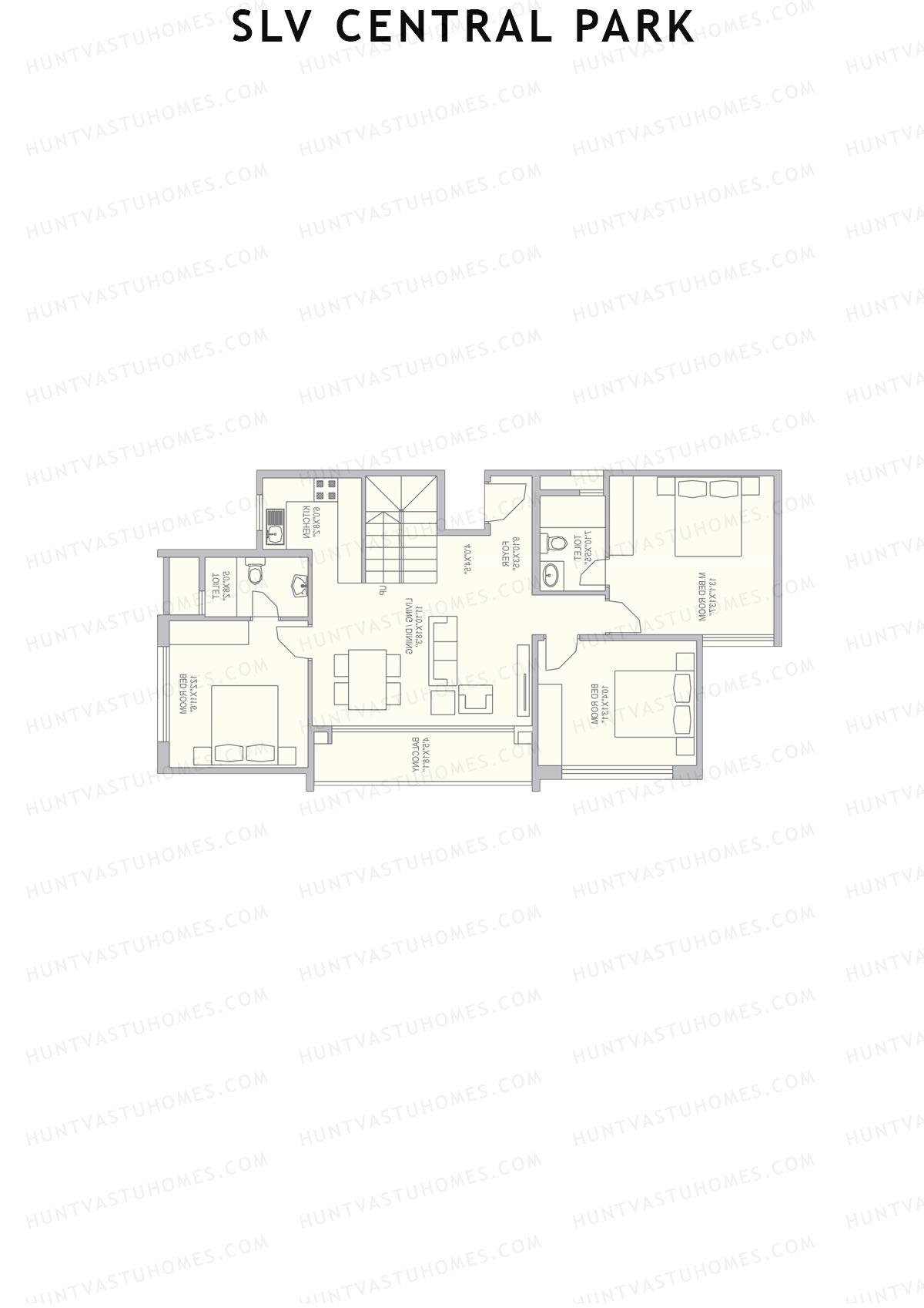 SLV Central Park Block B Unit 10 (Duplex ) Floor Plan
