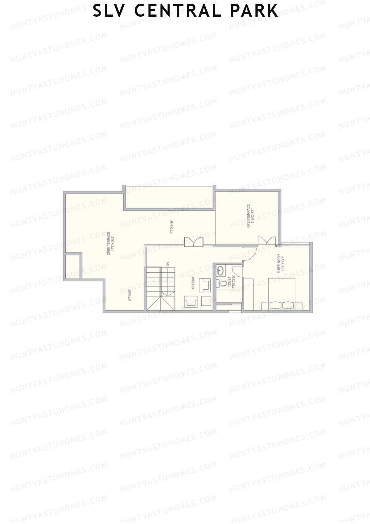 SLV Central Park Block B Unit 5 (Duplex ) Floor Plan