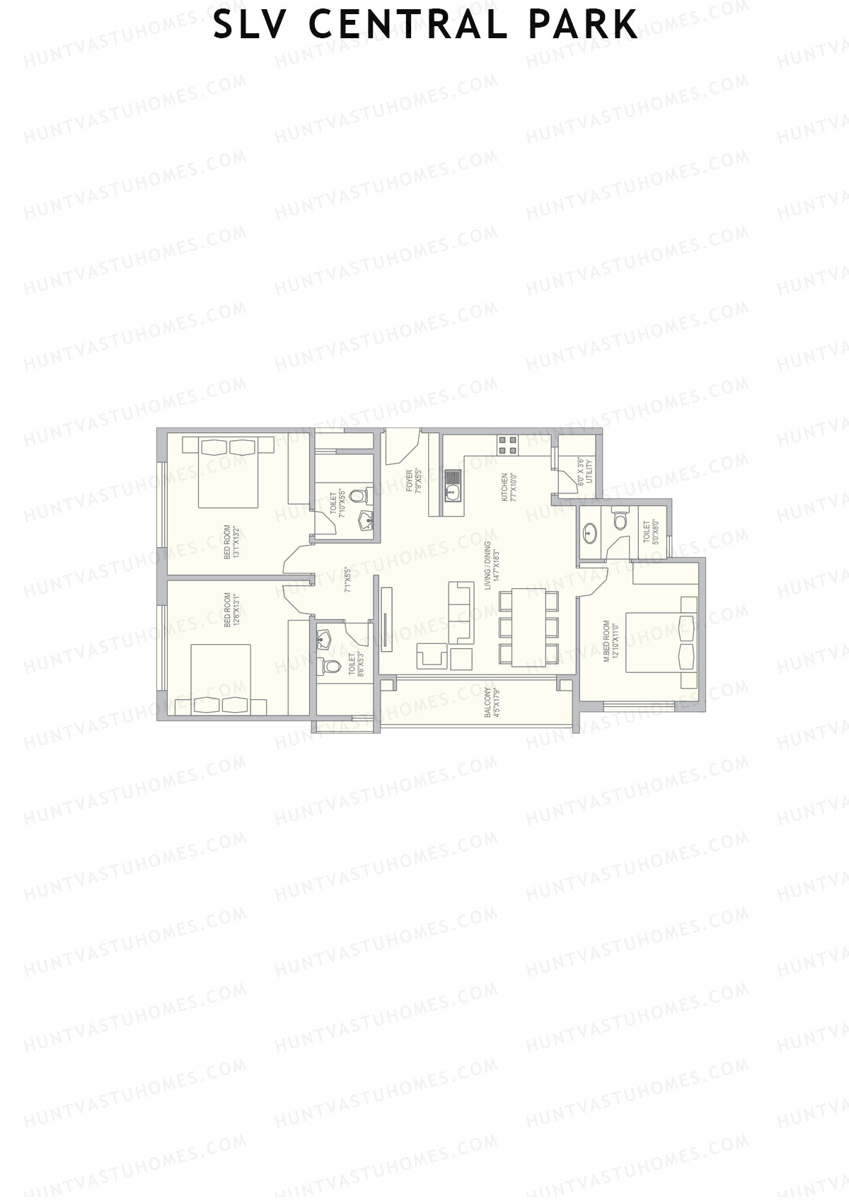 SLV Central Park Block B Unit 6 Floor Plan