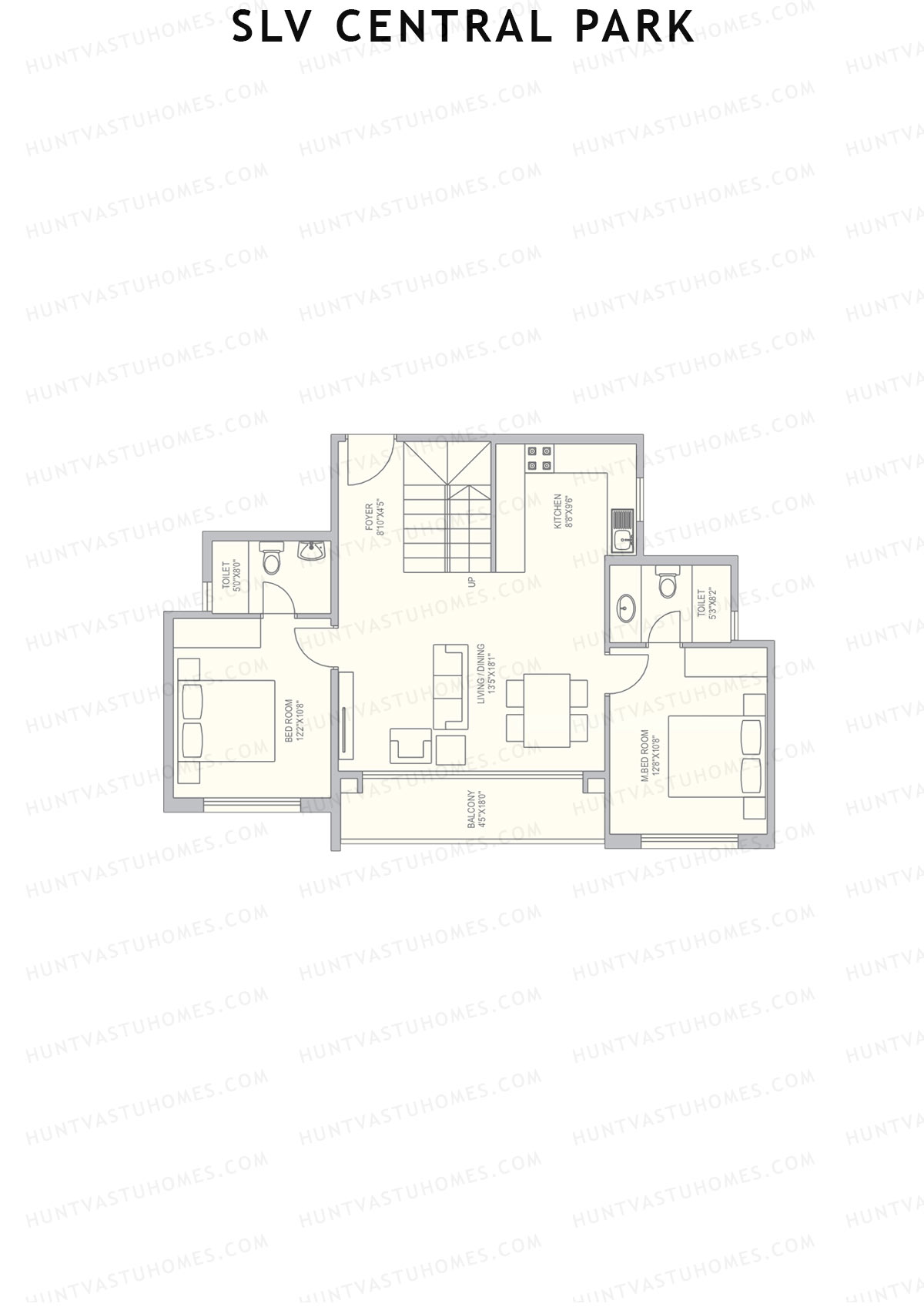 SLV Central Park Block B Unit 8 (Duplex ) Floor Plan