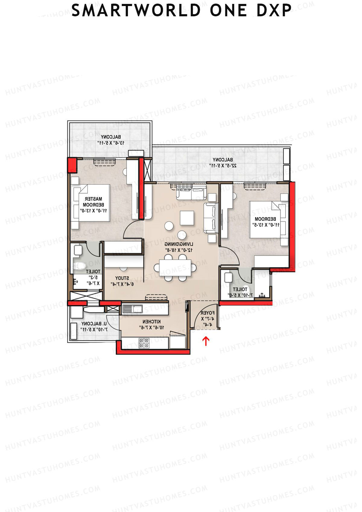 Smartworld One Dxp Tower F Unit 4 Floor Plan