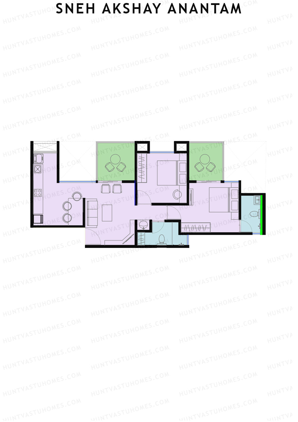 Sneh Akshay Anantam Tower A Unit 1 Floor Plan
