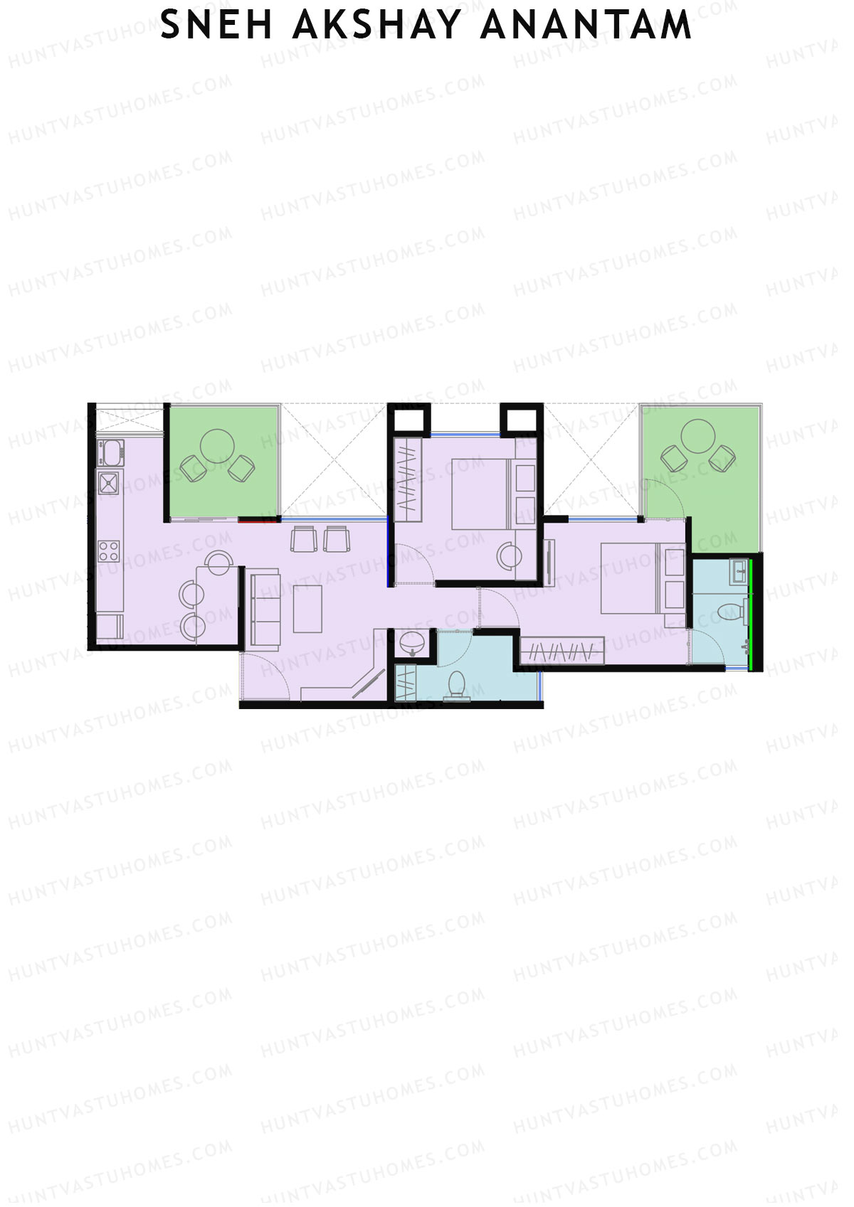 Sneh Akshay Anantam Tower A Unit 1 Floor Plan