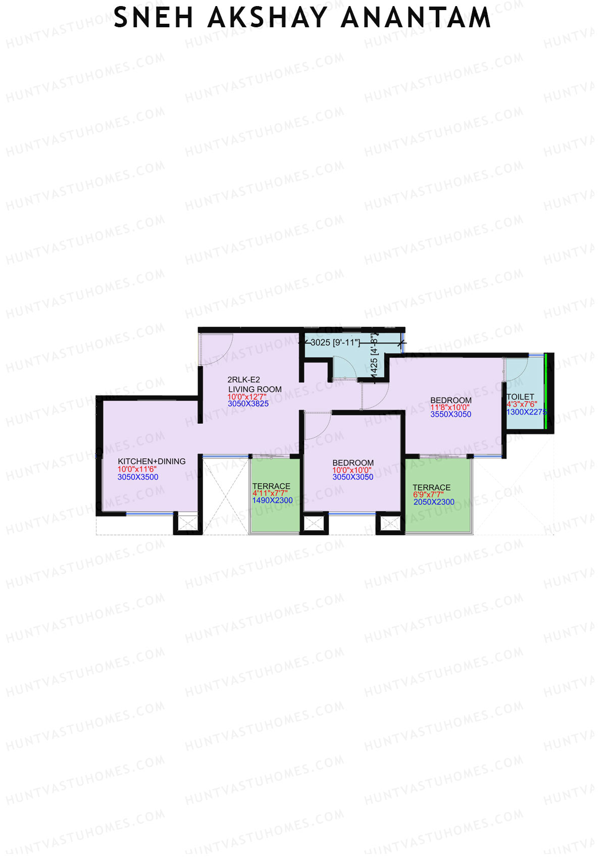 Sneh Akshay Anantam Tower A Unit 2 Floor Plan