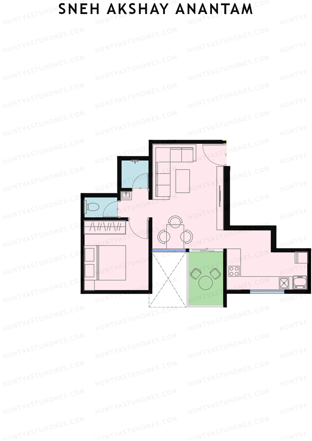 Sneh Akshay Anantam Tower A Unit 3 Floor Plan