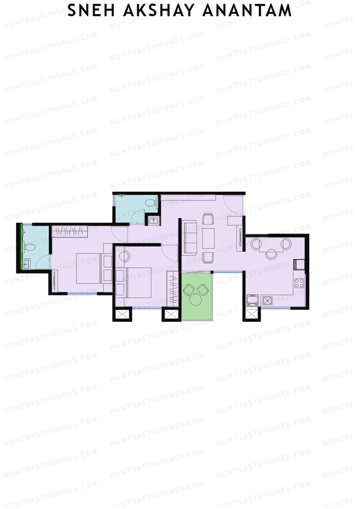 Sneh Akshay Anantam Tower A Unit 7 Floor Plan